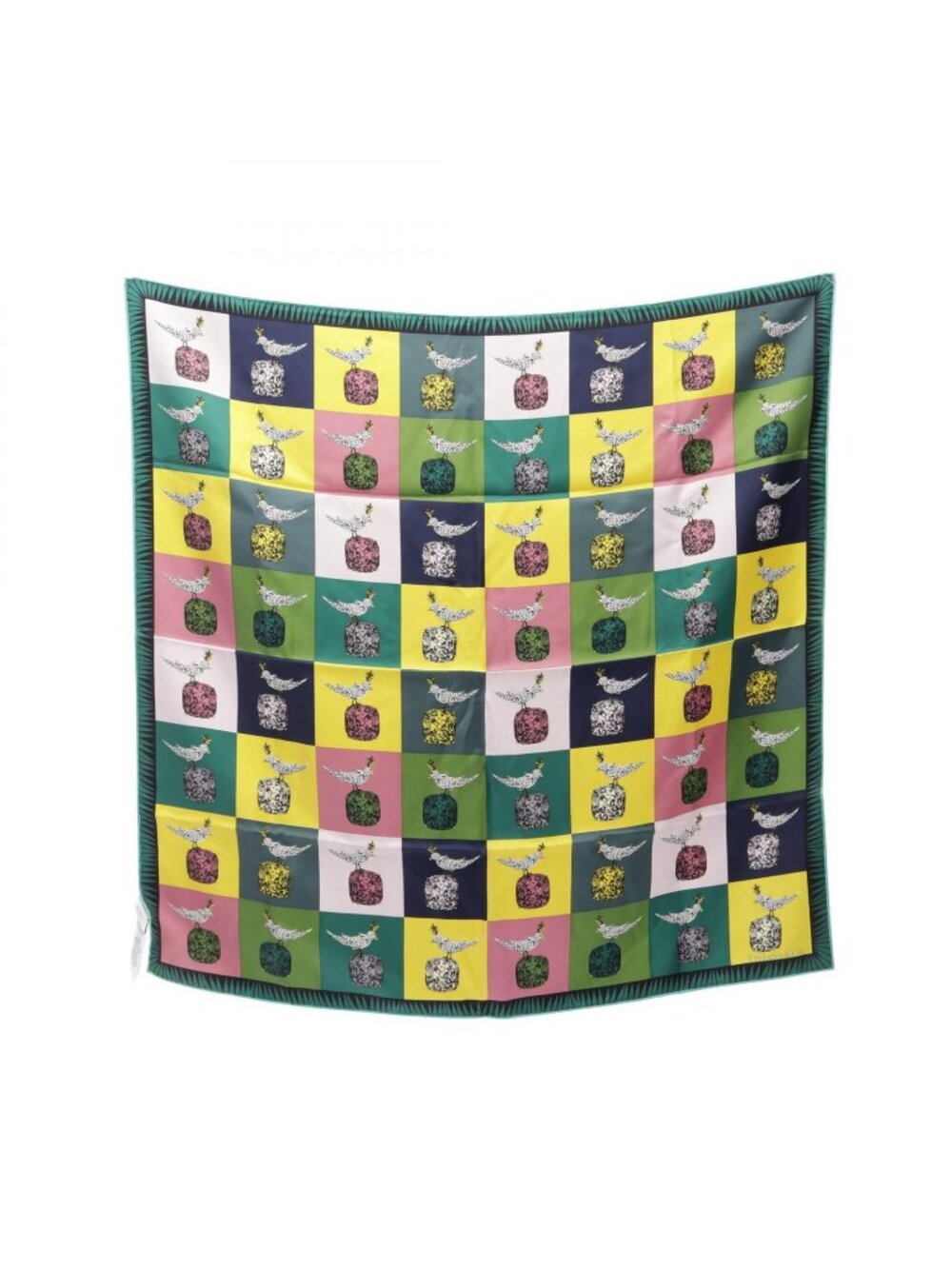 Tiffany & Co Scarf Schlumberger Bird on Rock Silk